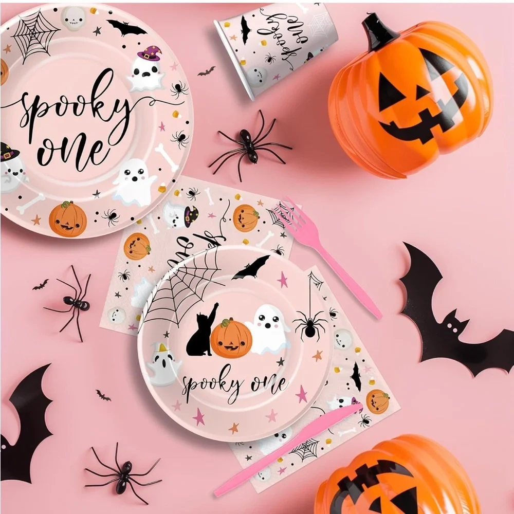 Spooky One Halloween Party Set - Pink